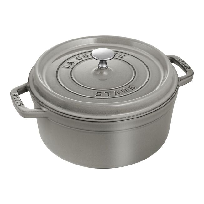 Cocotte 24 cm, Rond(e), Gris graphite, Fonte