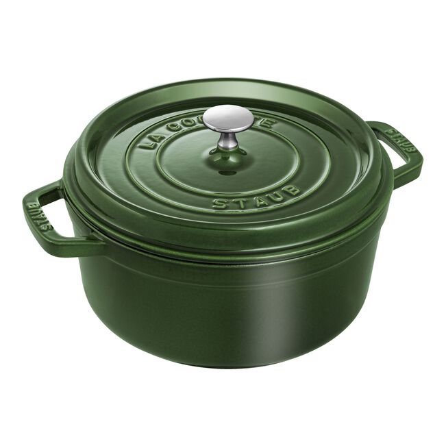 Cocotte 24 cm, Rond(e), Basilic, Fonte