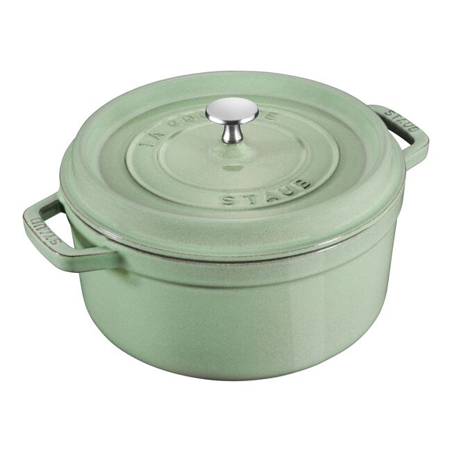 Cocotte 24 cm, Rond(e), Sauge, Fonte